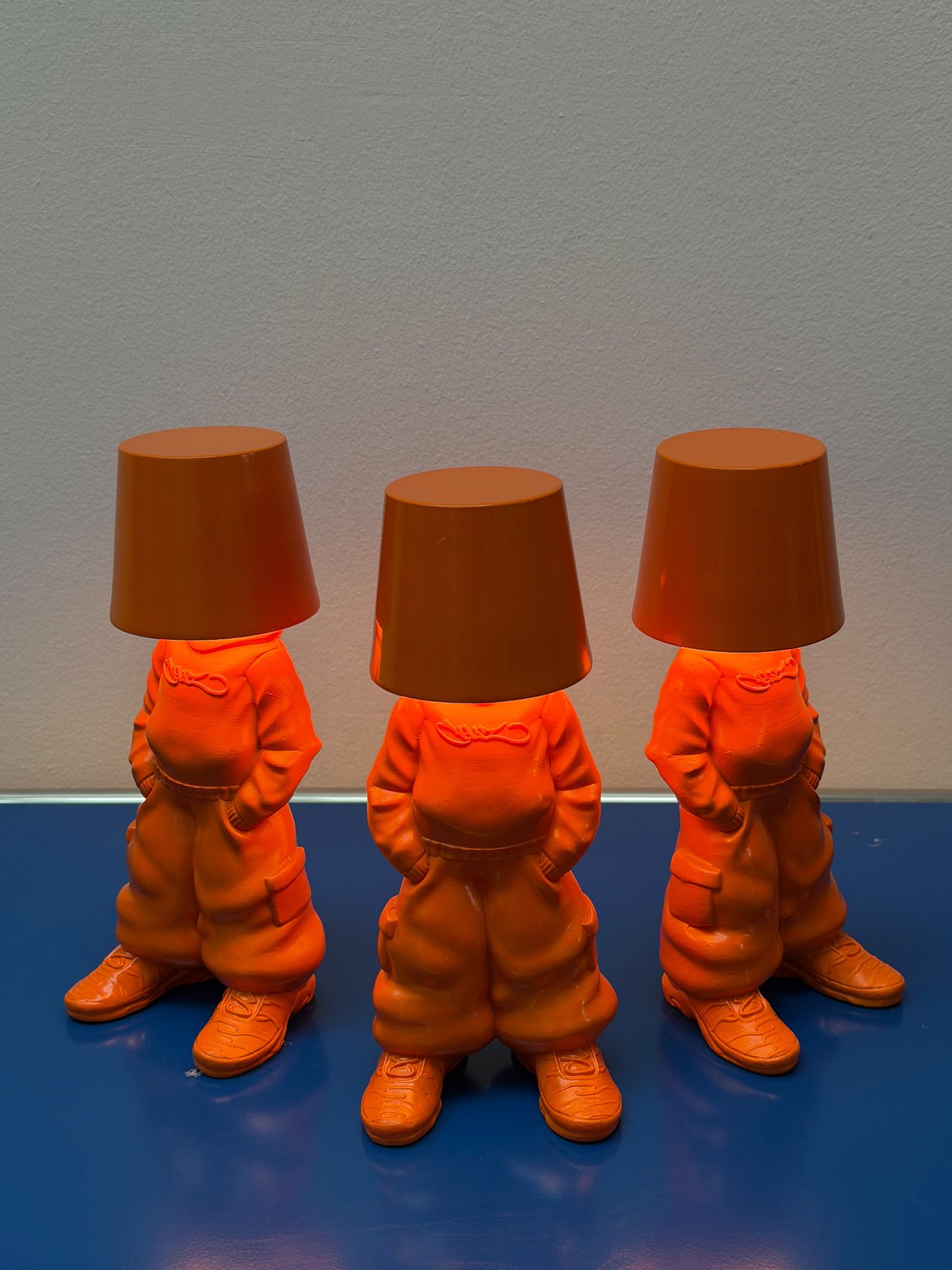 Lamp Man, three lamps lit
