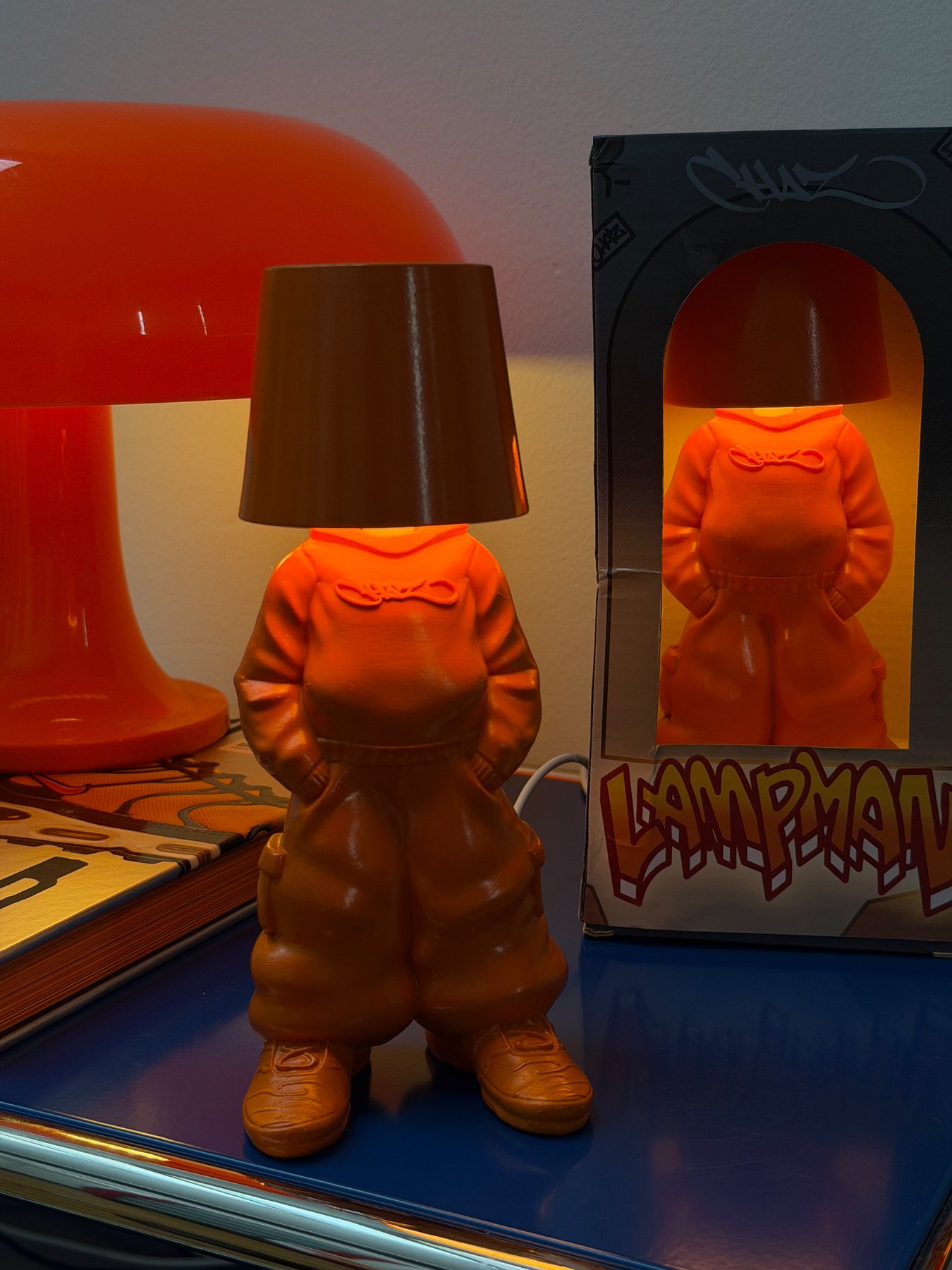 Lamp Man lit, with box