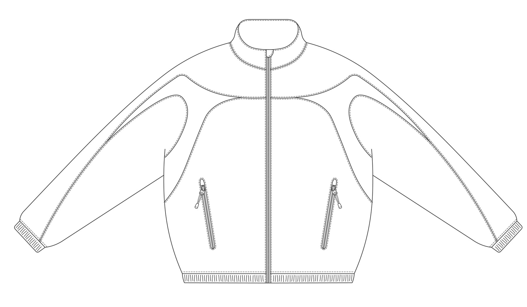 Jacket front, line