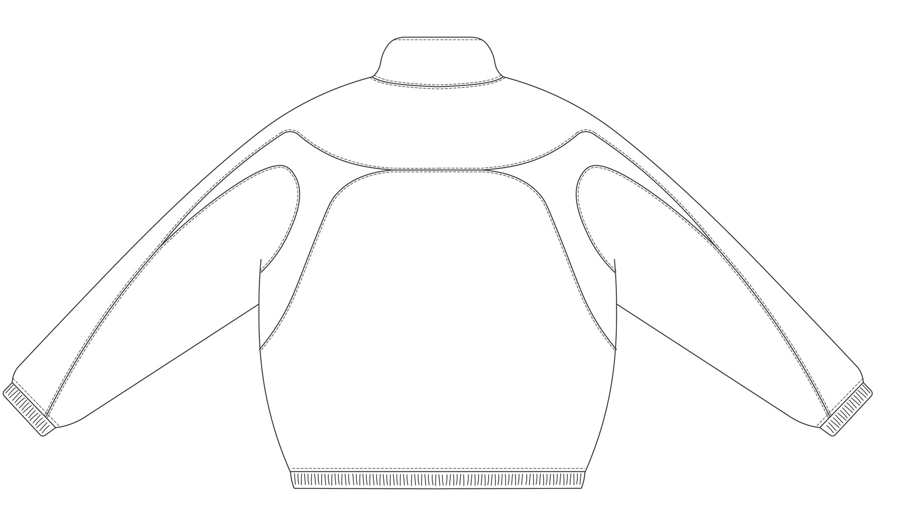 Jacket back, line