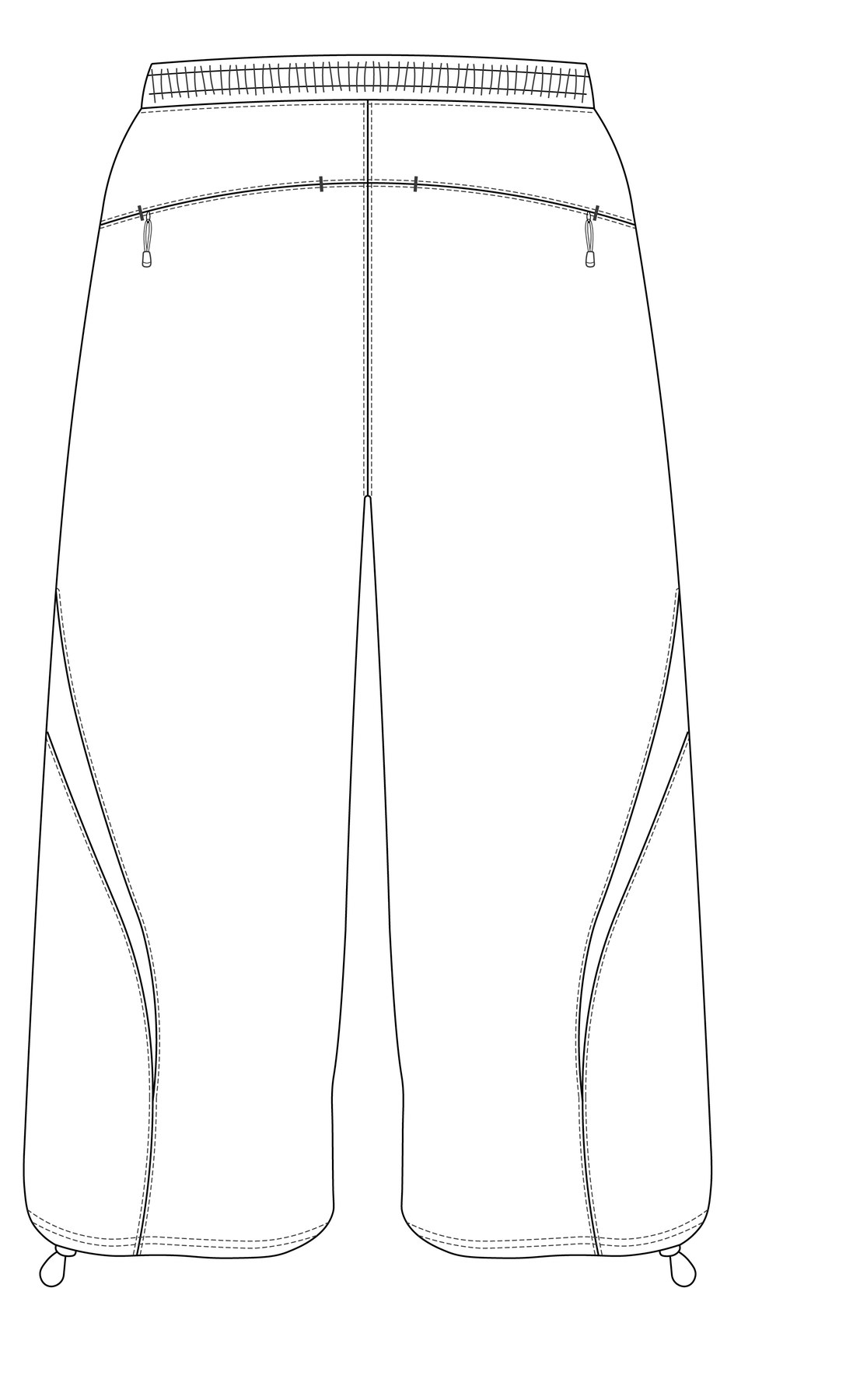 Pants back, line