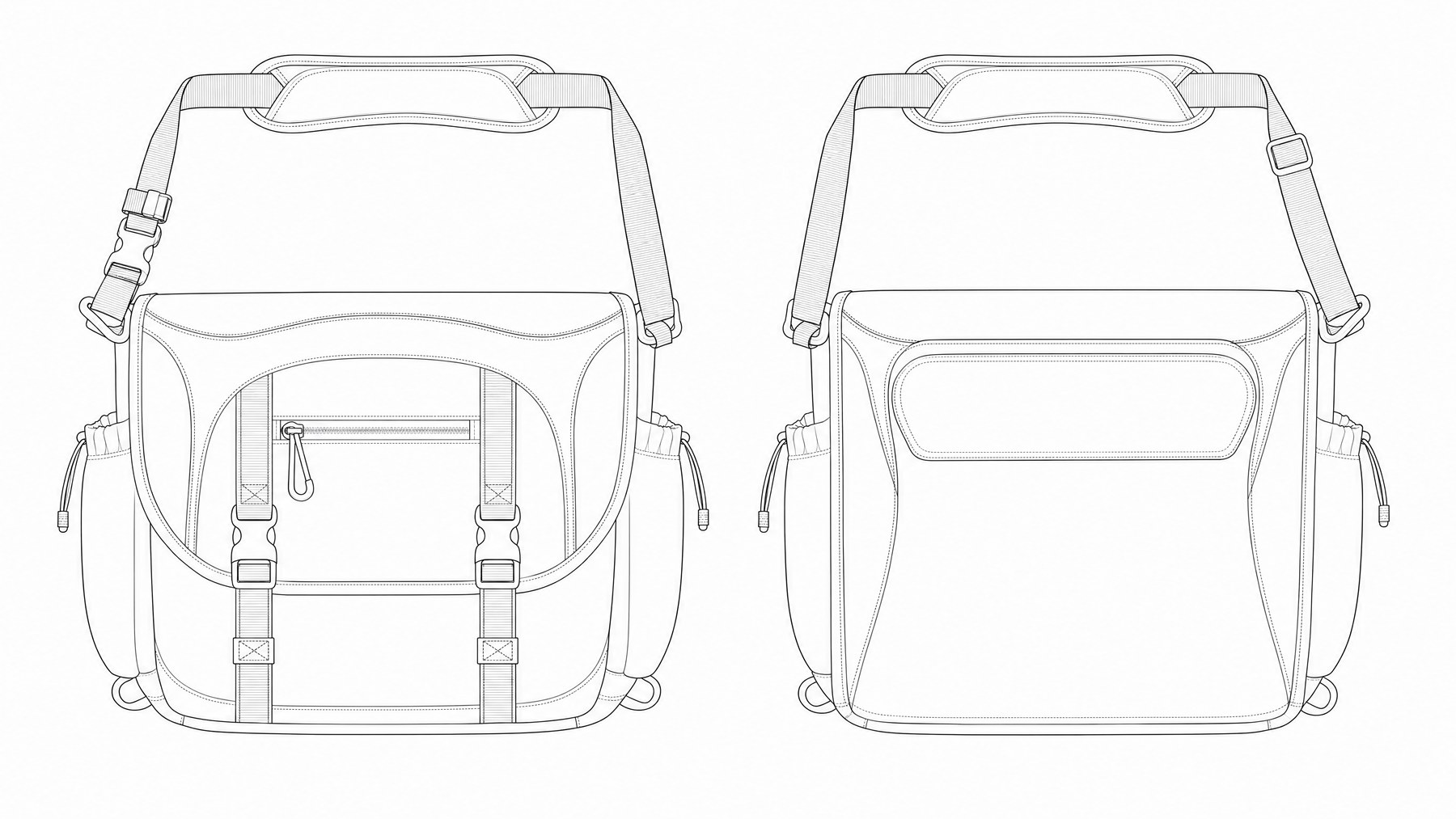 Bag, technical flats