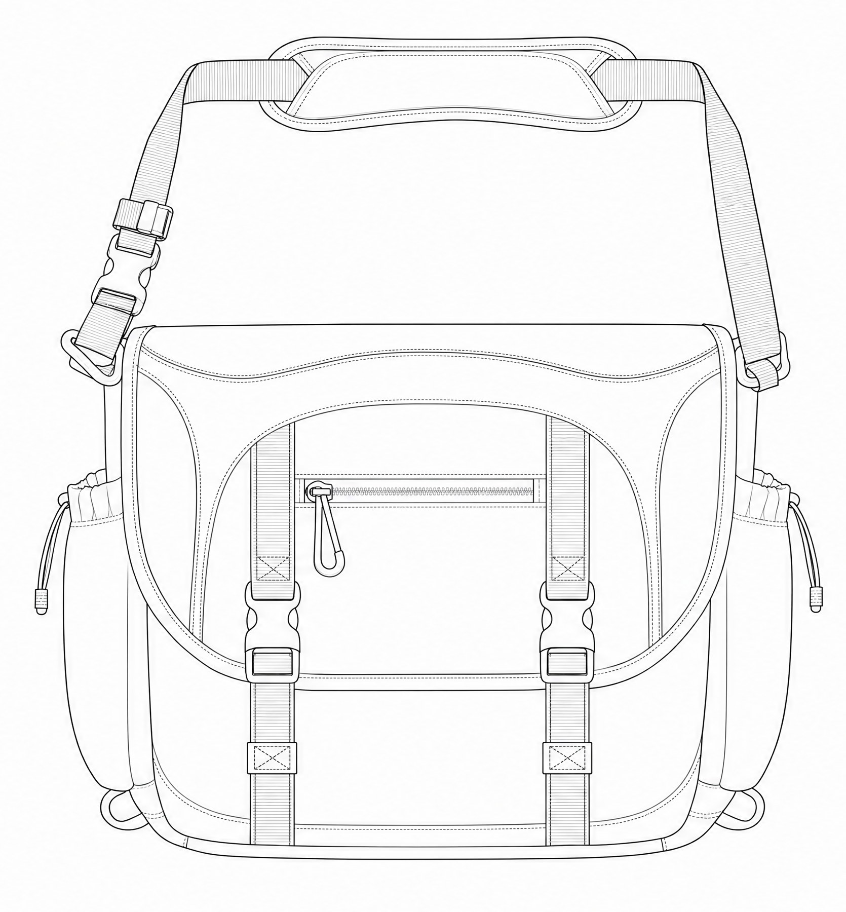 Bag front, line